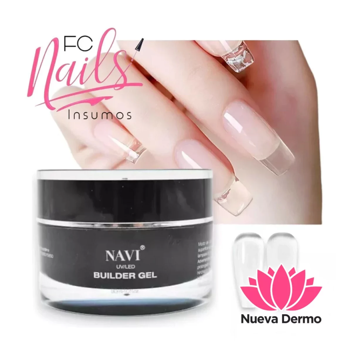 Gel constructor Clear UV LED 30 g. - NAVI