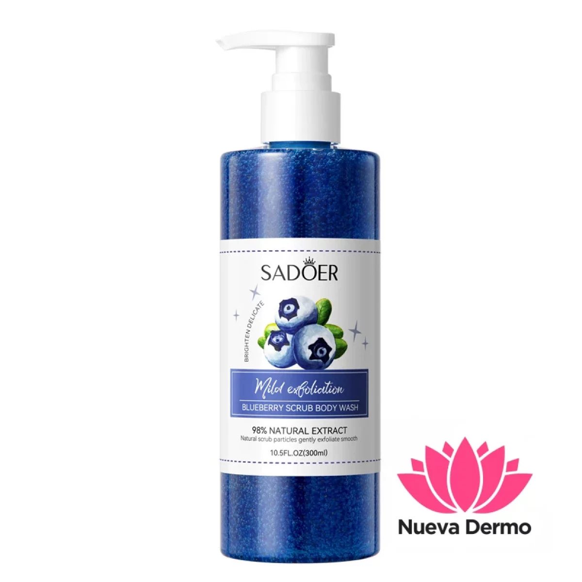 Gel de Ducha Exfoliante Corporal de Arándano