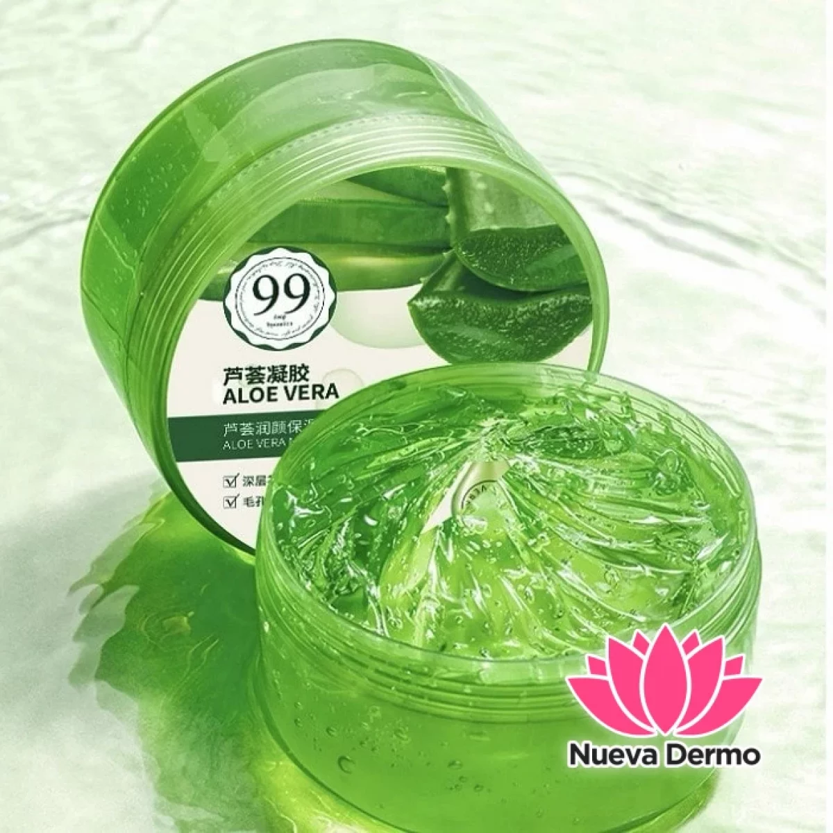 Gel natural 99% extracto de Aloe Vera 300g Phaenna #DL40