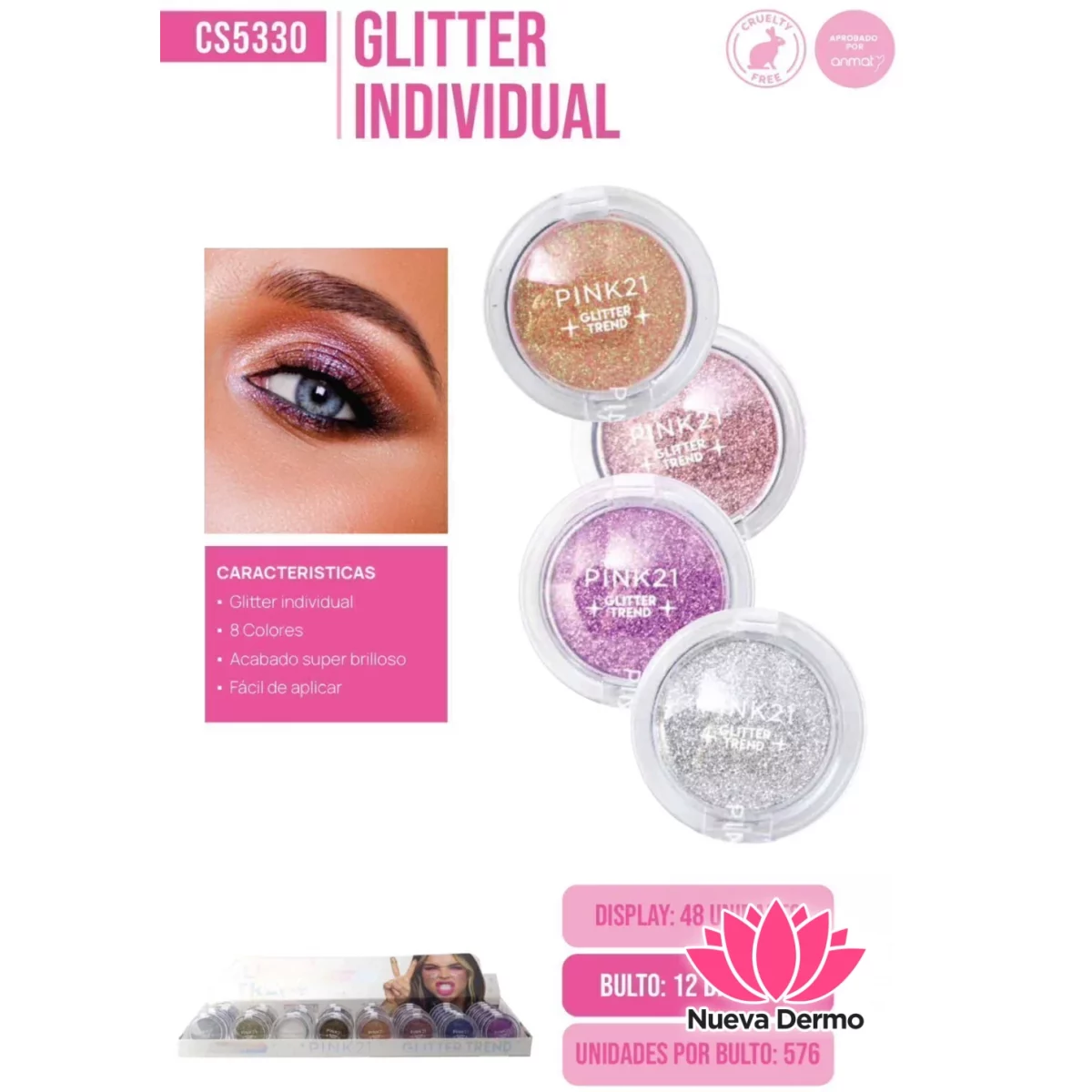GLITER INDIVIDUAL PINK21 CD: CS5330