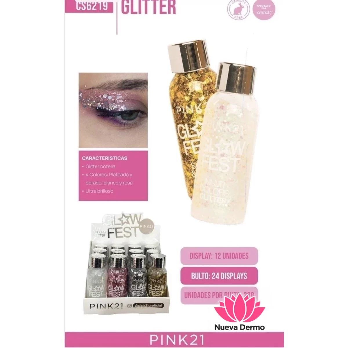 Glitter Glow Fest Pink21 Cs6219