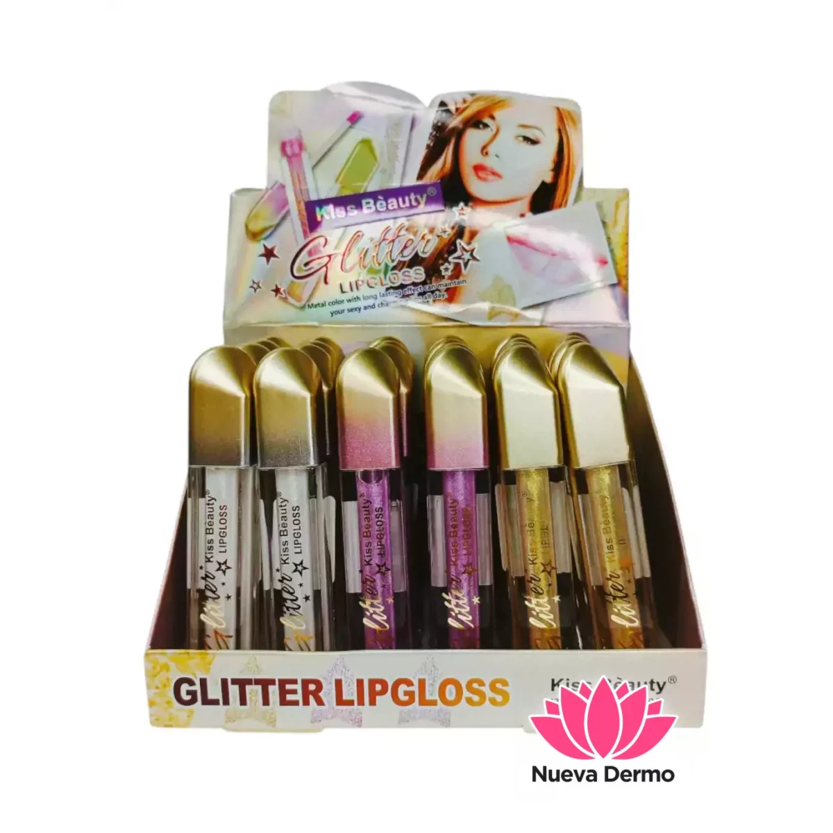 GLITTER LIPGLOSS KISS BEAUTY