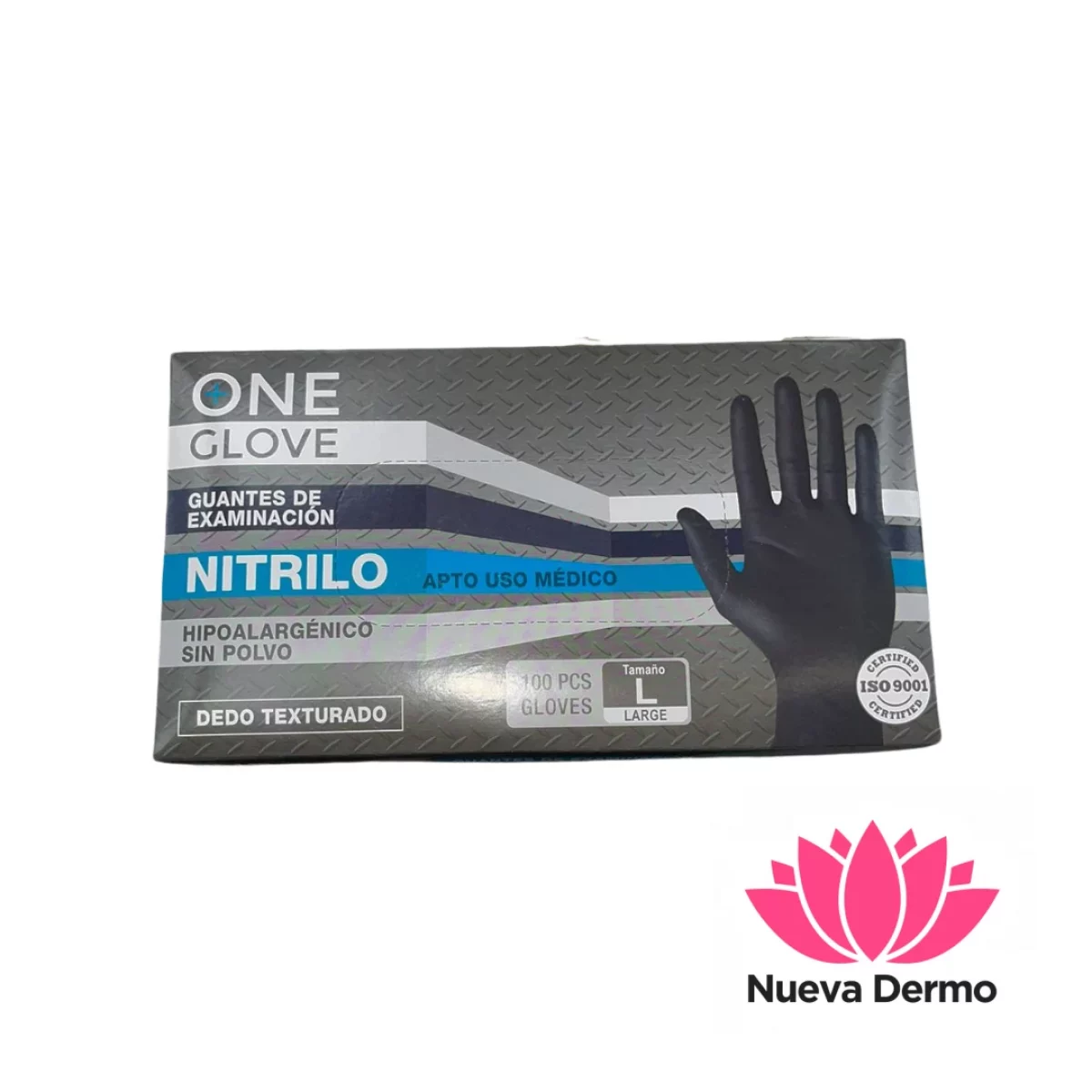 GUANTES DE NITRILO NEGRO TALLE M