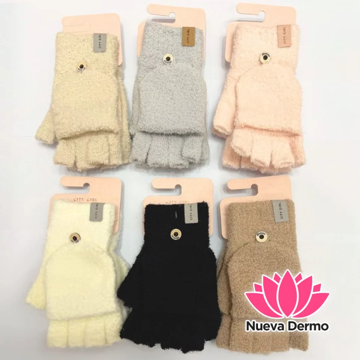 GUANTES MEDIO DEDO CONVERTIBLES – CITY GIRL
