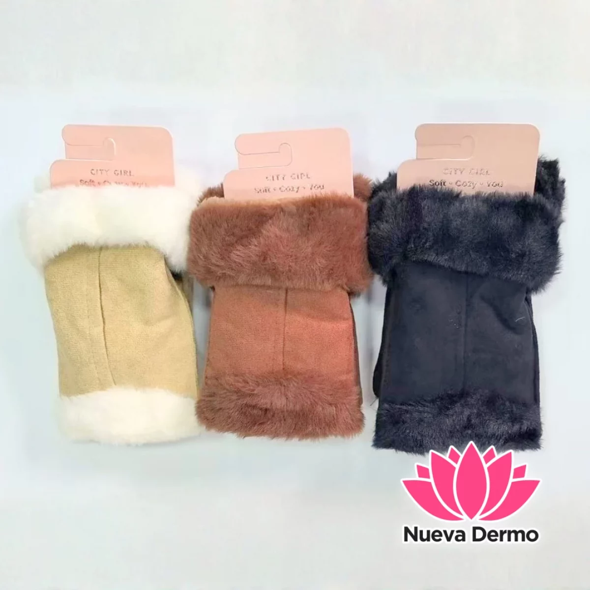 GUANTES MITONES PELUCHE – CITY GIRL