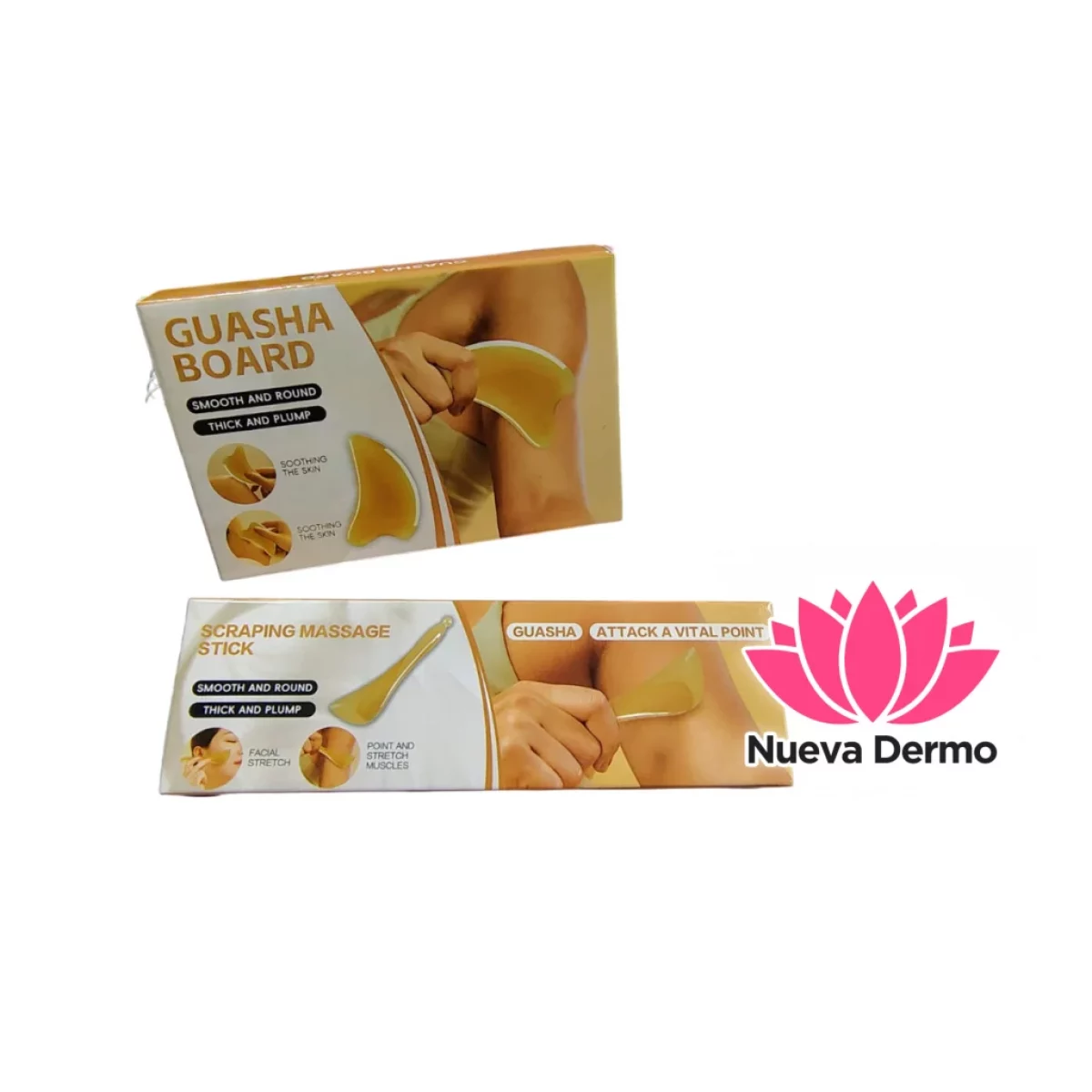 GUASHA BOARD RESCADOR DE RESINA NATURAL 6982698522856/6982698522675