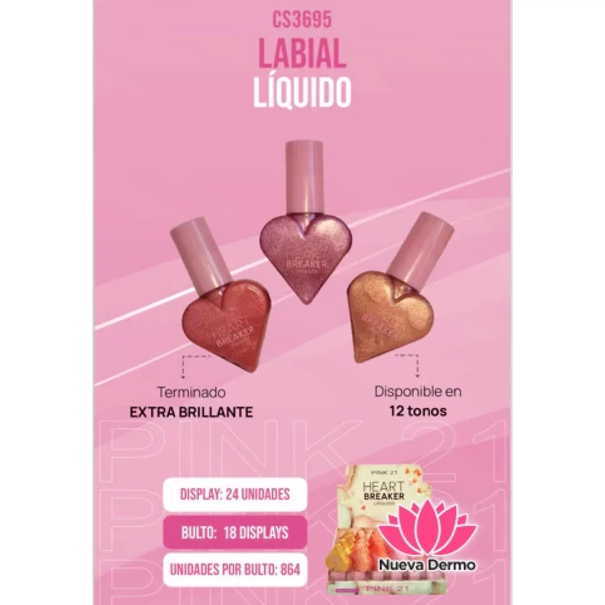 HEART BREAKER LIP GLOSS PINK21