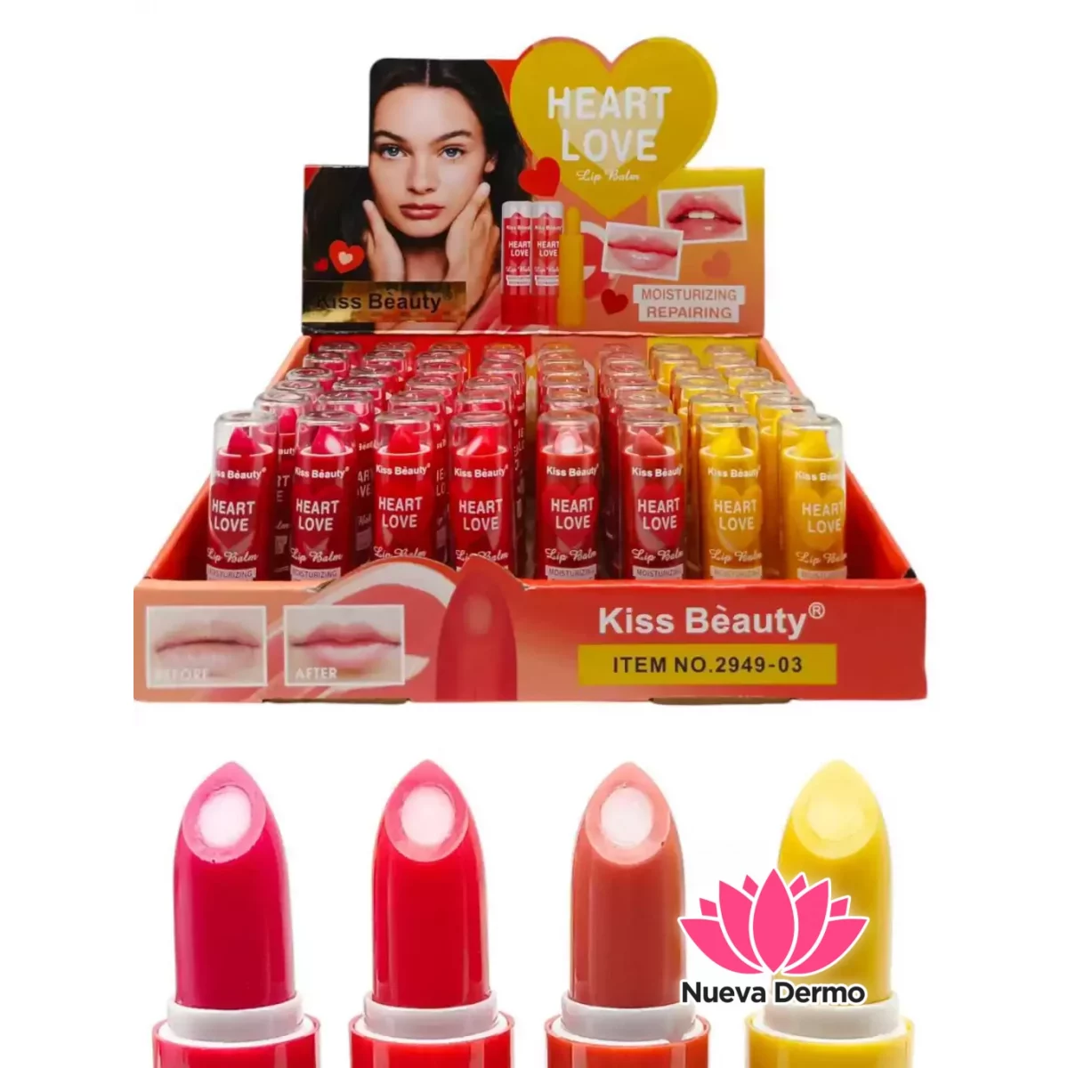HEART LOVE LIP BALM KISS BEAUTY