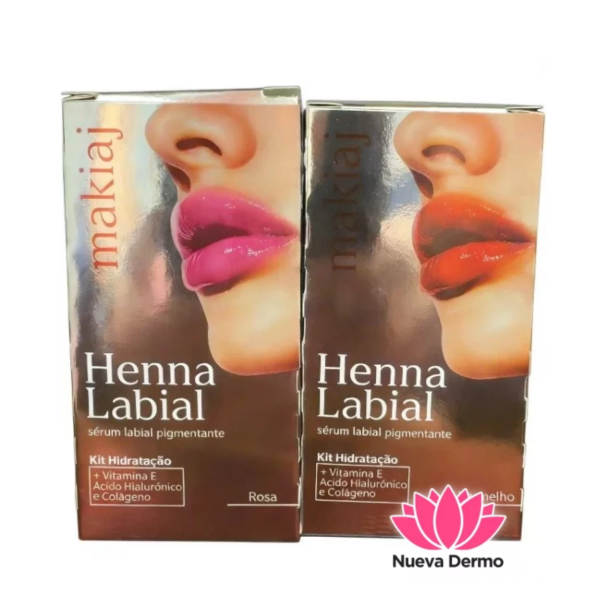 Henna Labial Makiaj Rosa