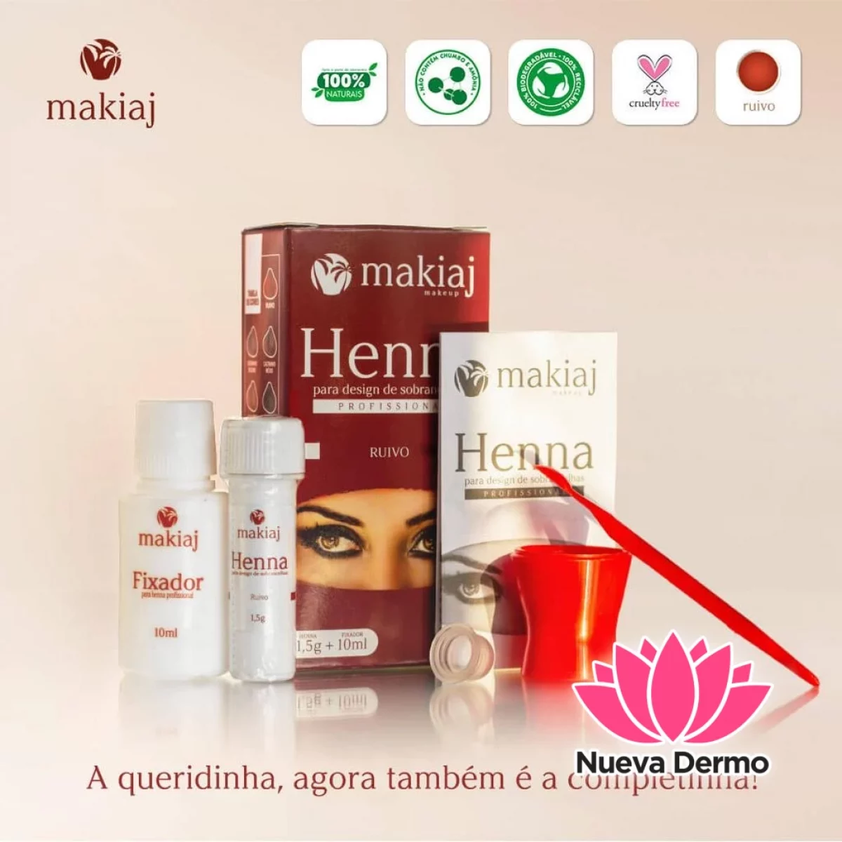 Henna Makiaj CASTAÑO OSCURO