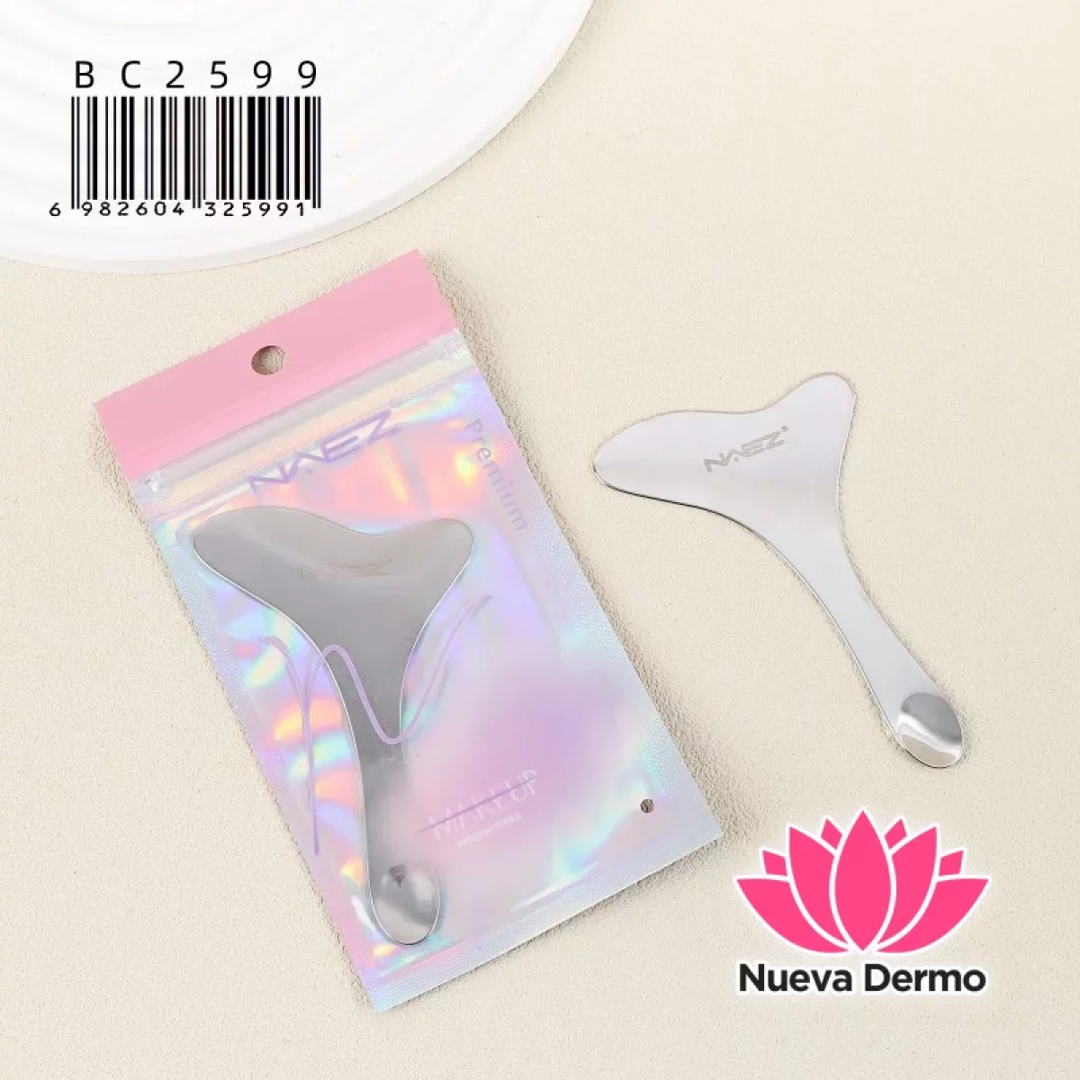 Herramienta de Gua Sha metálica BC259925991