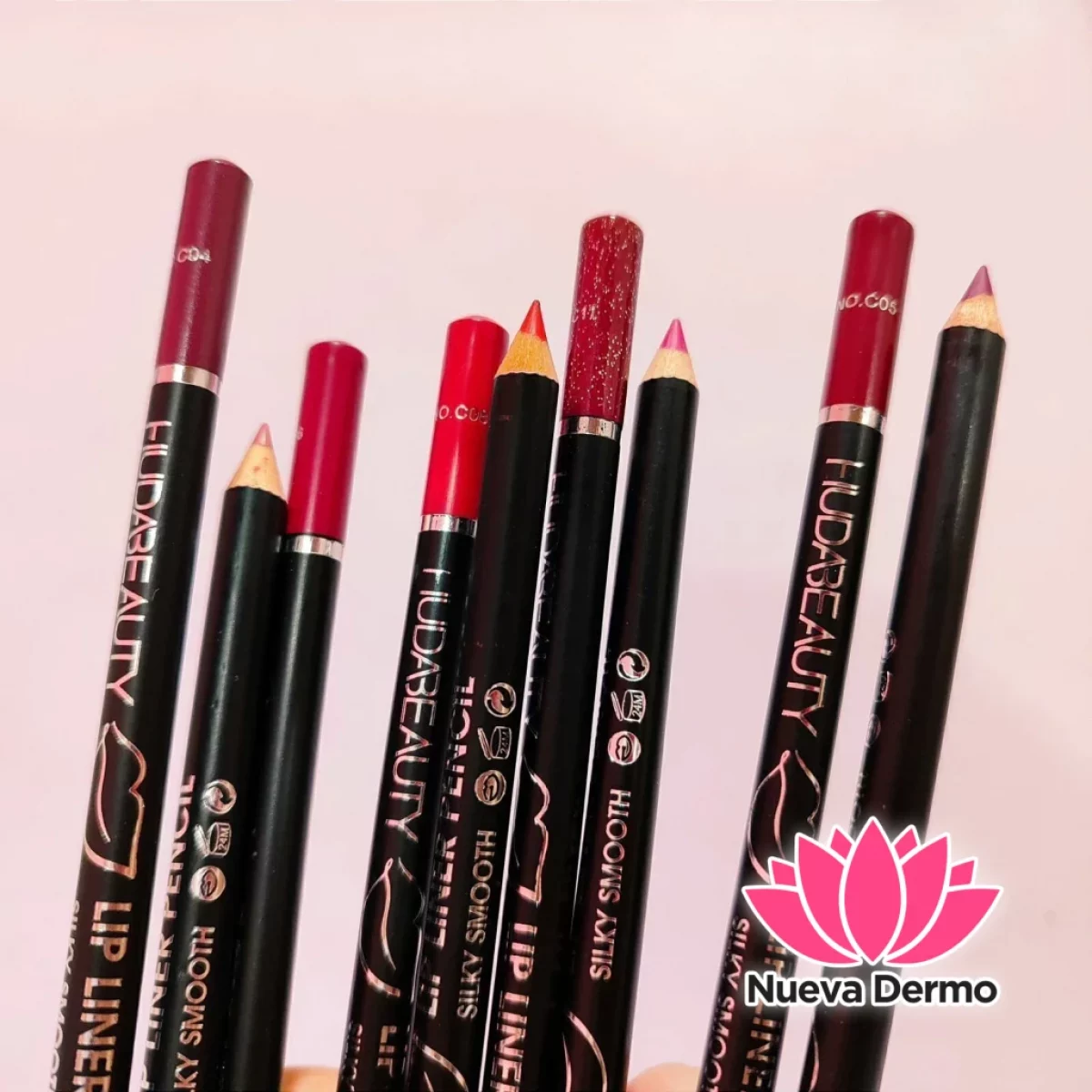 HUDABEAUTY LIP LINER PENCIL 12PCS ZEC-PHB078D 6971887370538