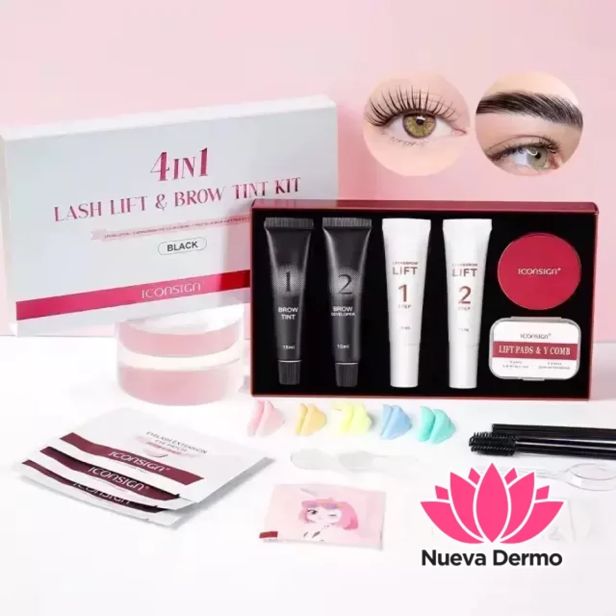 ICONSIGN 4IN1 LASH LIFT&BROW TINTI KIT MG-IK24003 69339205029316933920503143