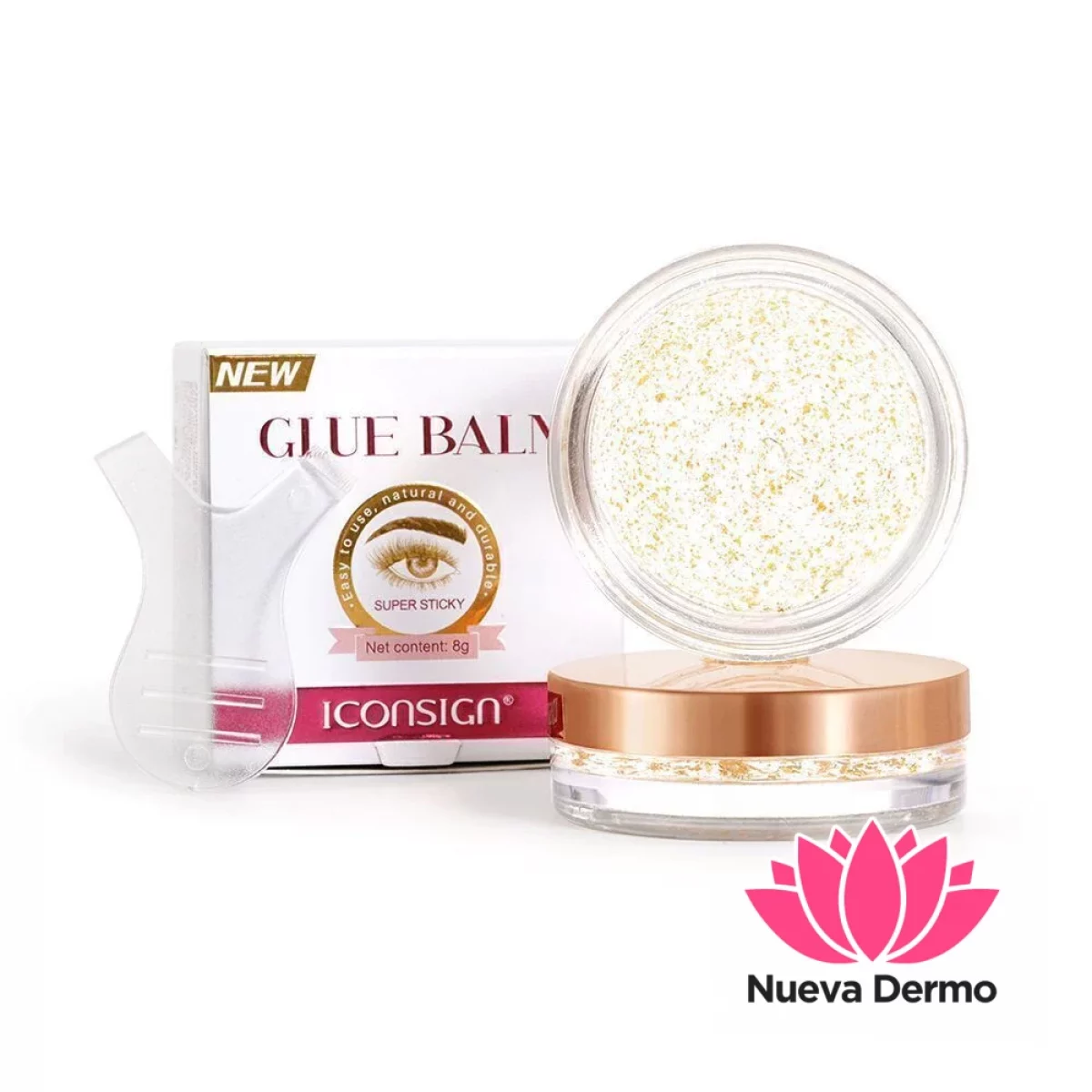 ICONSIGN SUPER STICKY GLUE BALM PARA EYELASH Y EYEBROWS IG12004 MG-XY36 6976844380896