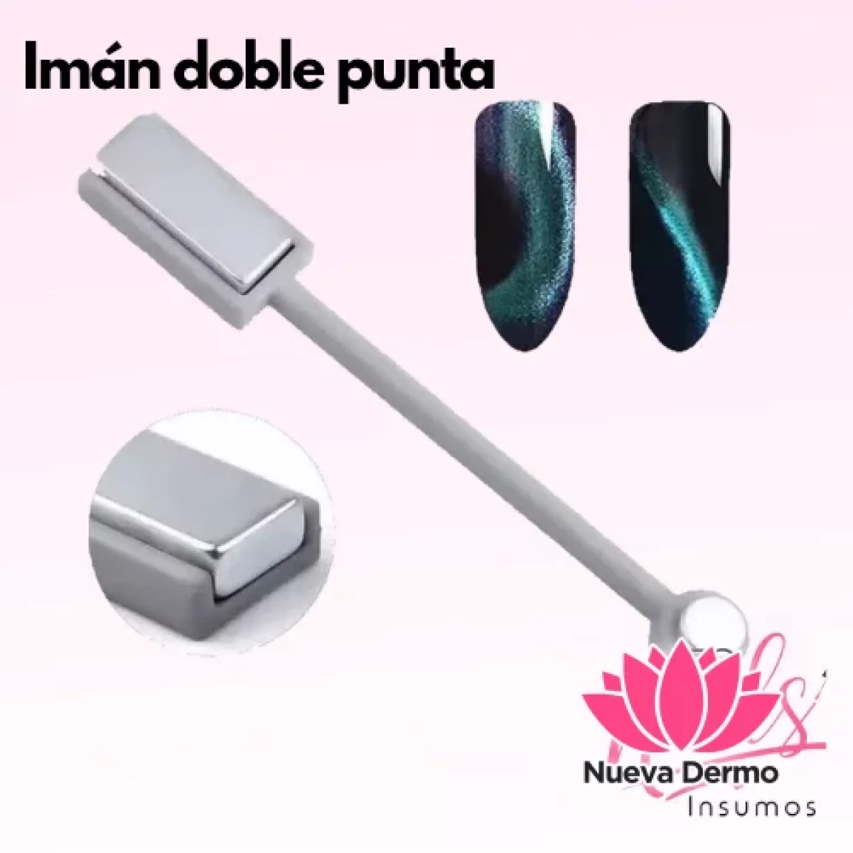 Imán doble punta