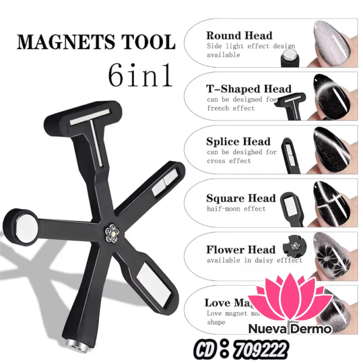 IMAN PARA OJO DE GATO MAGNETS TOOL 6 EN 1 CD: 709222