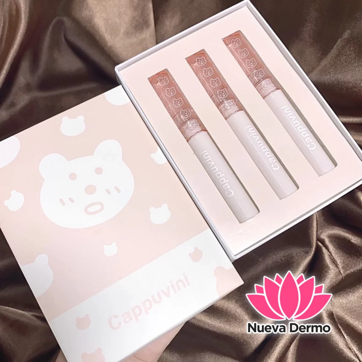 Kit 3 labiales gloss Cappuvini #CP122