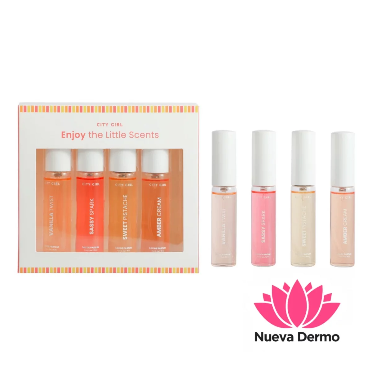 KIT DE 4 PERFUMES de 15ml – CITY GIRL