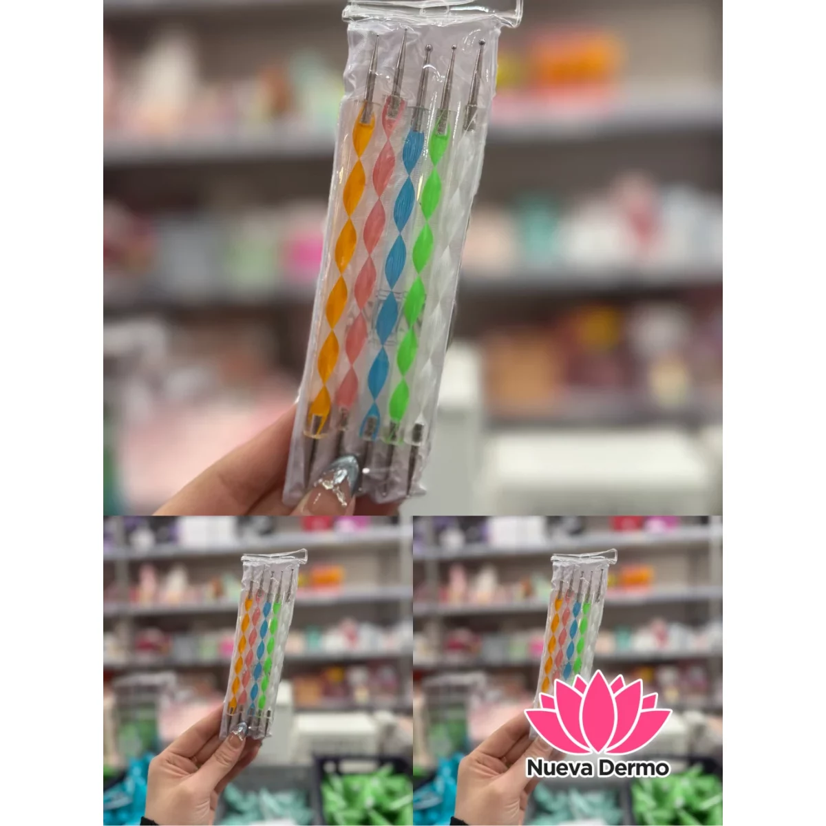 KIT DE 5 DOTING PARA DECORAR UÑAS