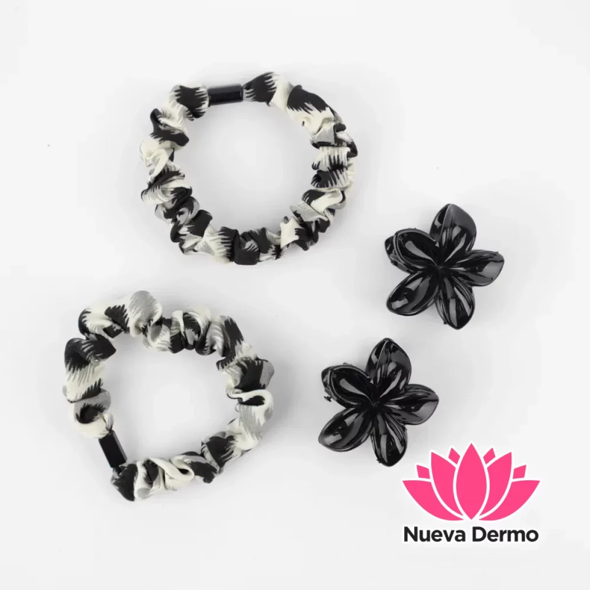 KIT DE COLITA ANIMAL PRINT Y HEBILLA FLOR HAWAIIANA