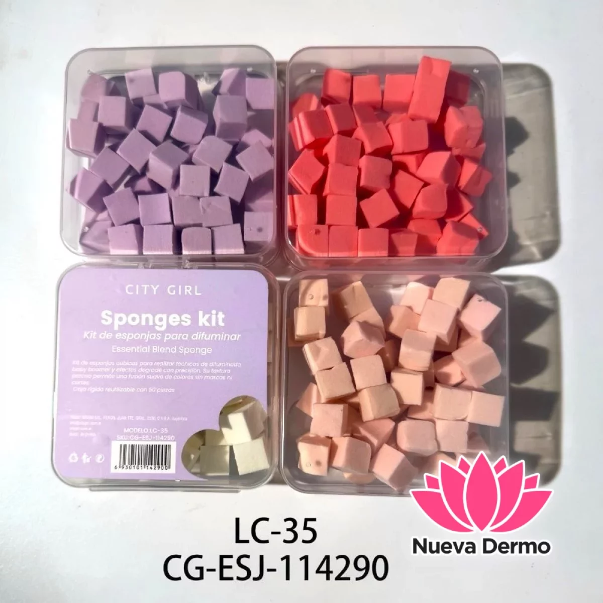 Kit de esponjas para difuminar – CITY GIRL – LC-35/42900