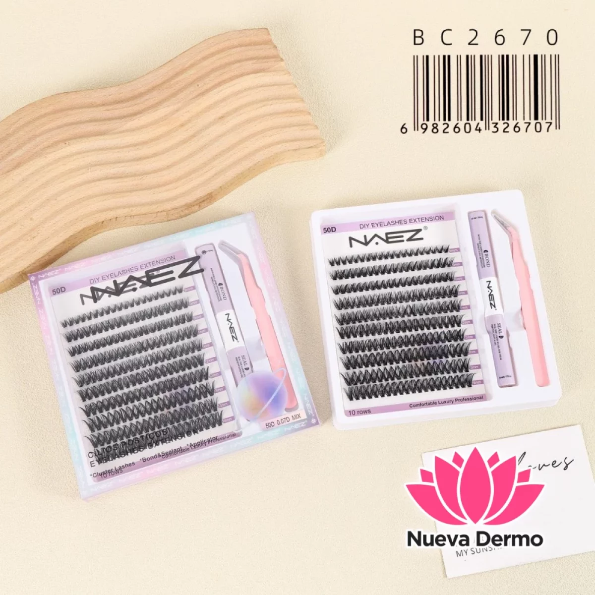 Kit de Extensiones de Pestañas Diy Naez BC2670/26707 Naez