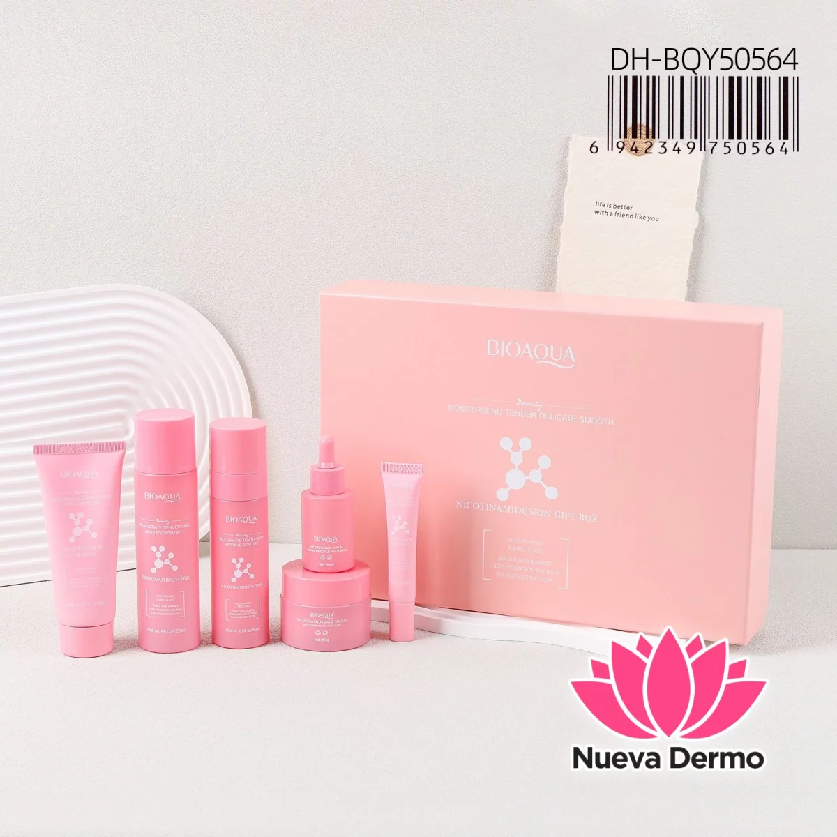 Kit de Facial Nicotinamide Skin Gift Box Bioaoua Dh-B0Y50564