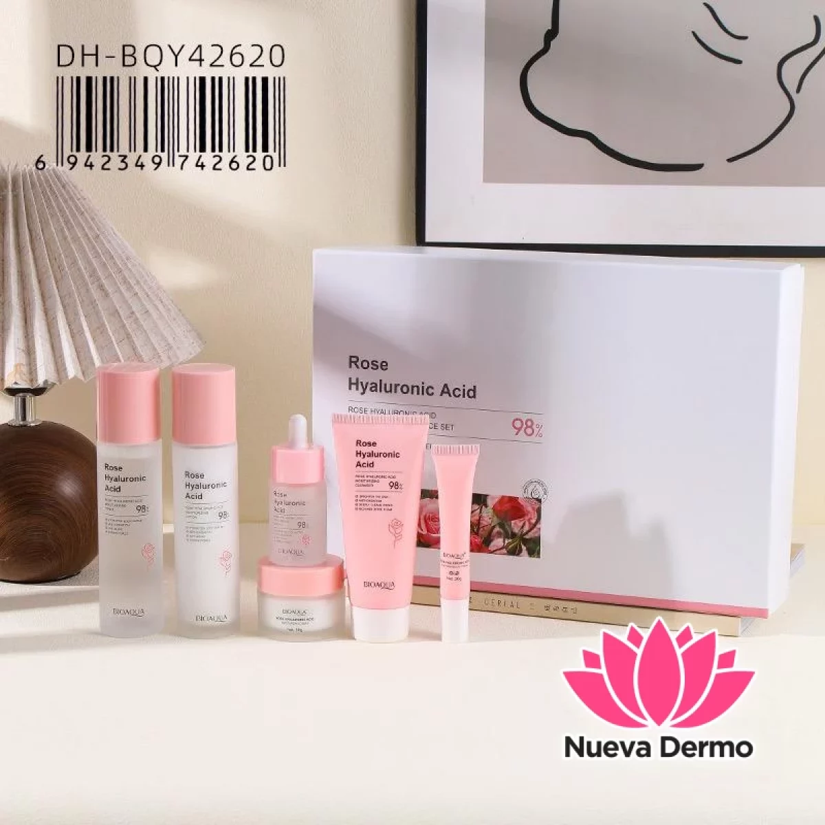 Kit de Facial Rose Hyaluronic Acid Dh-B0Y42620