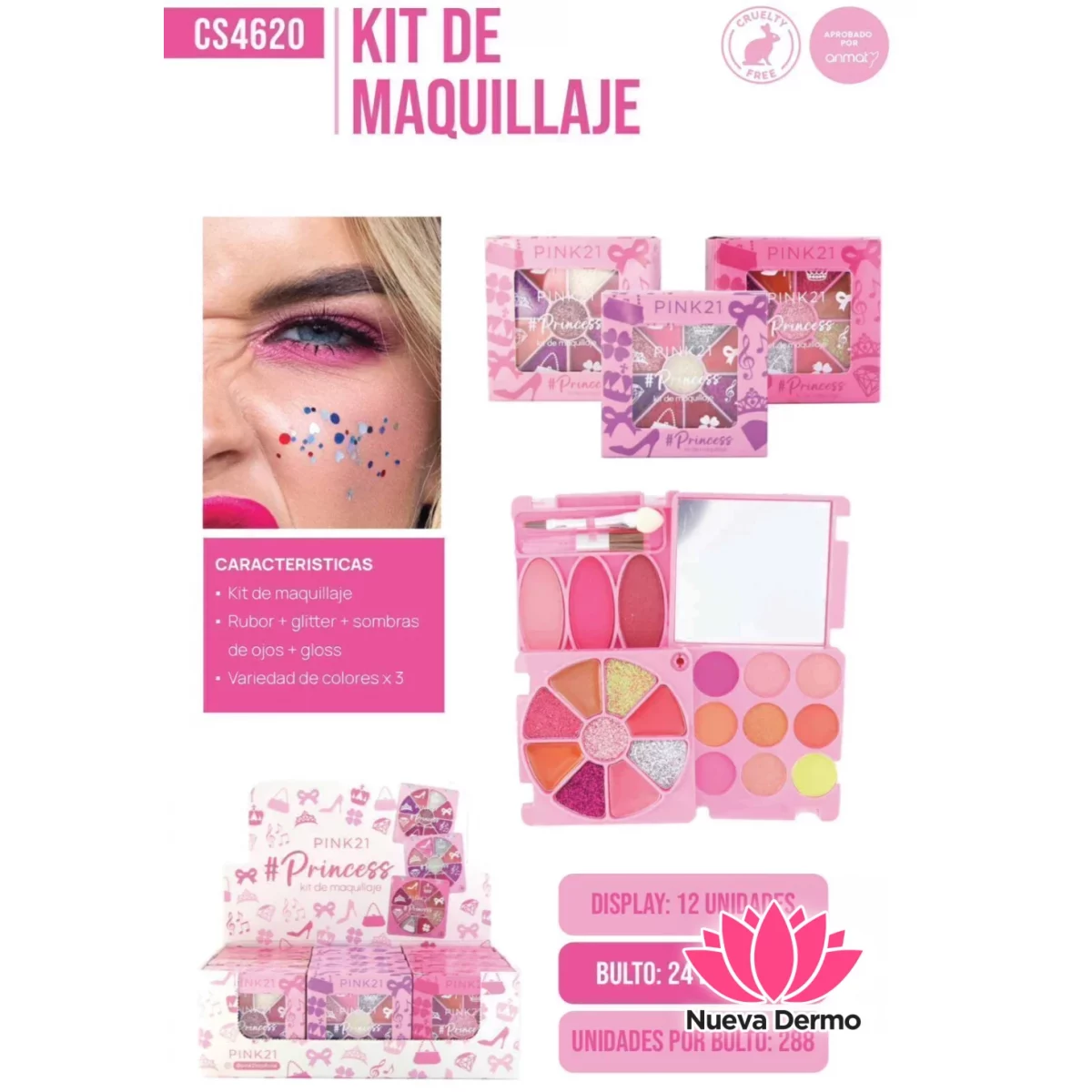 KIT DE MAQUILLAJE PINK21 CD: CS4620