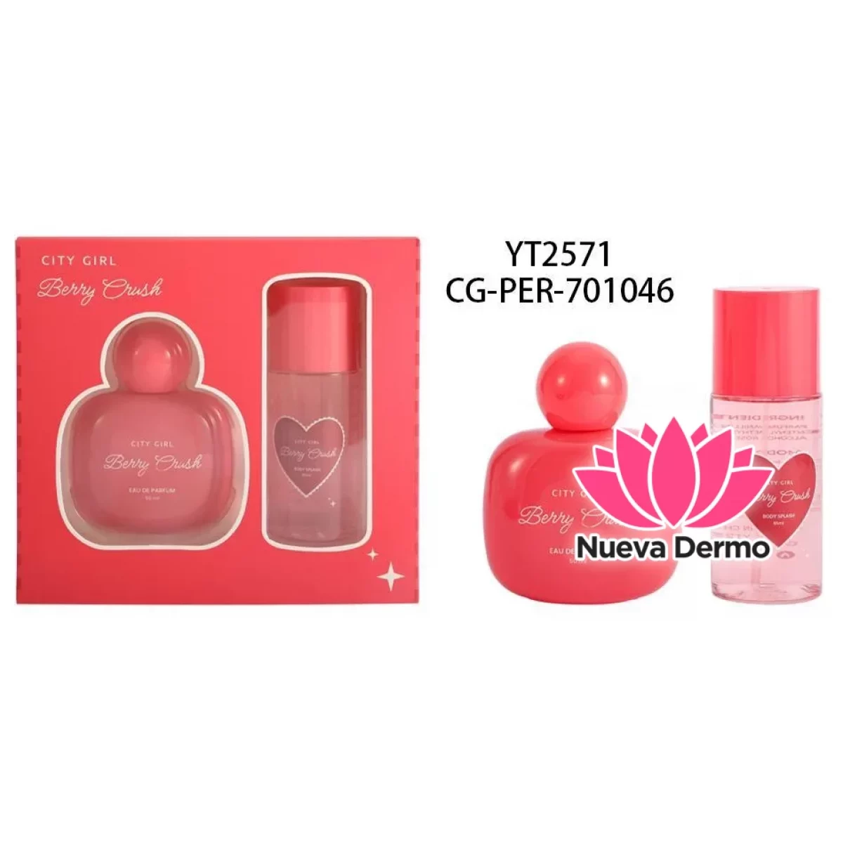 KIT DE PERFUME + BODY SPLASH CHERRY CRUSH