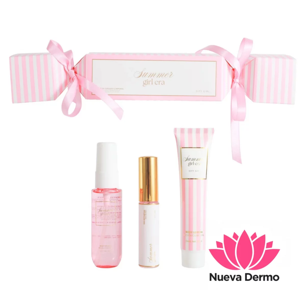 KIT DE PERFUME + BODY SPLASH + CREMA CORPORAL – CITY GIRL