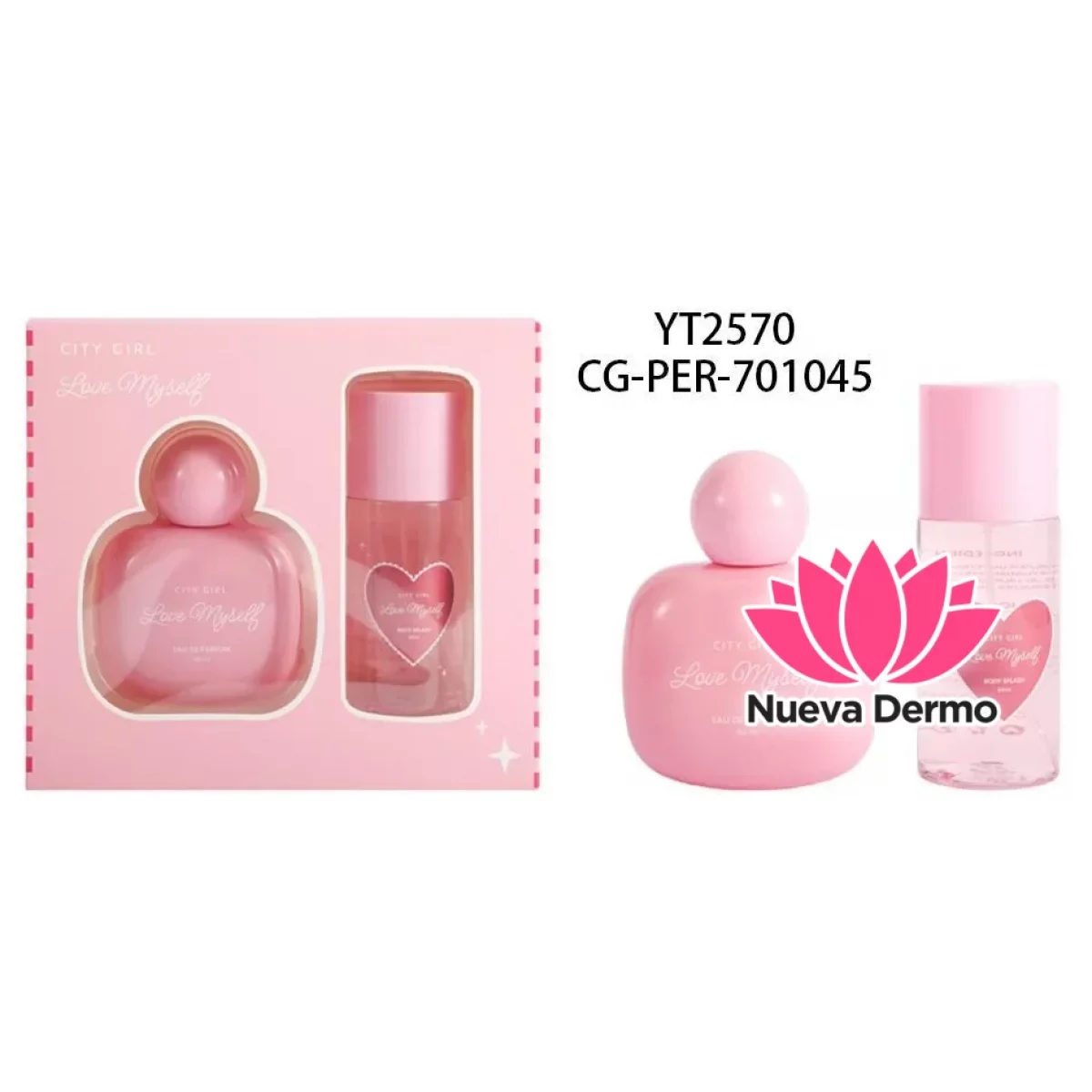 KIT DE PERFUME + BODY SPLASH LOVE MYSELF