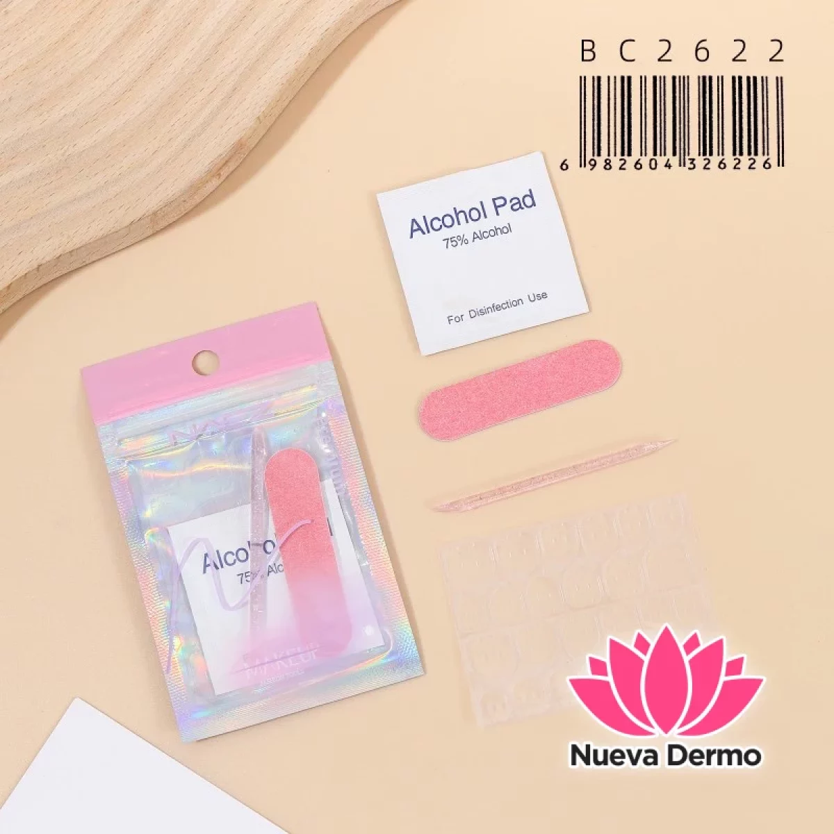 Kit de preparación de uñas press on 4PCS NAEZ BC2622/26226
