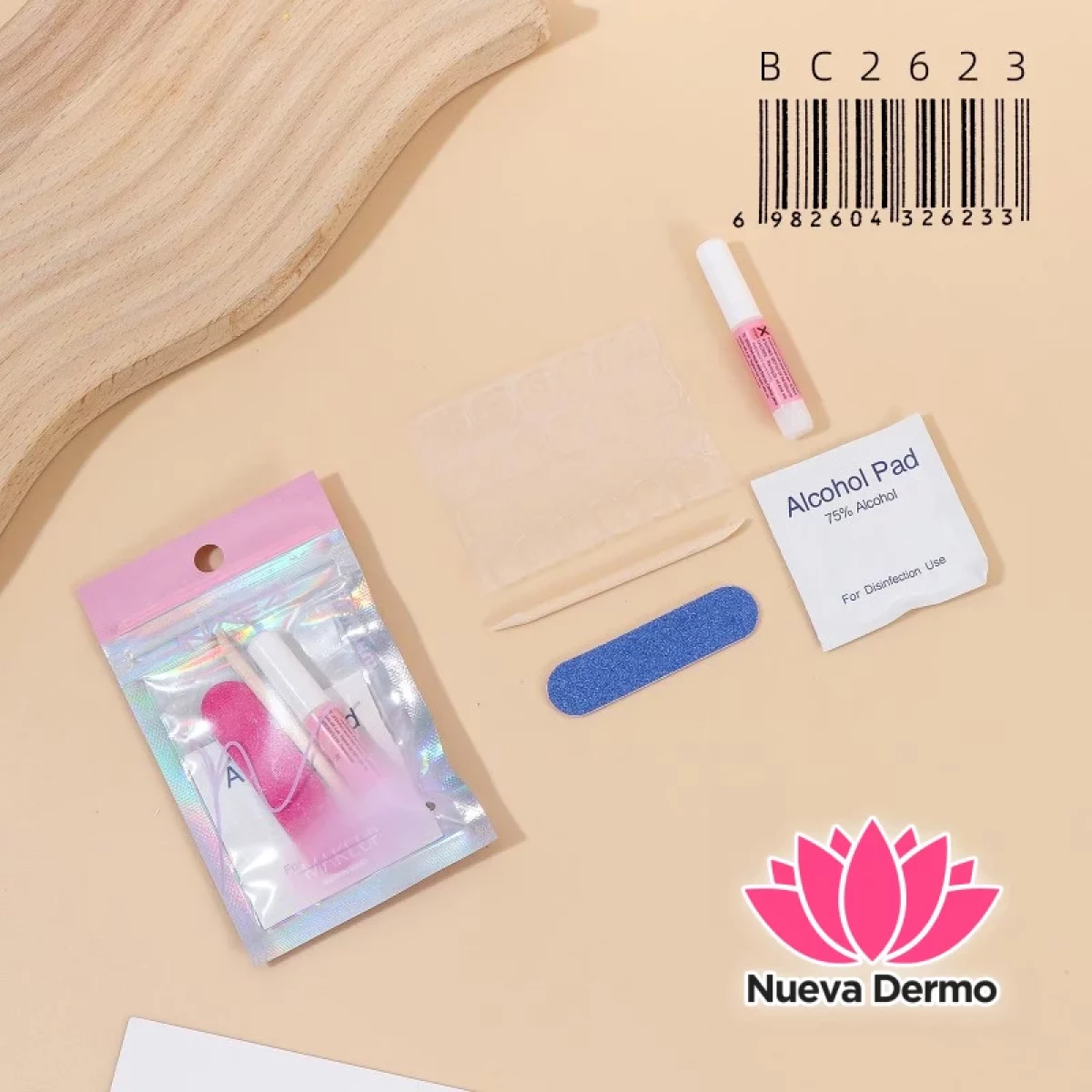 Kit de preparación de uñas press on 5PCS NAEZ BC2623/26233