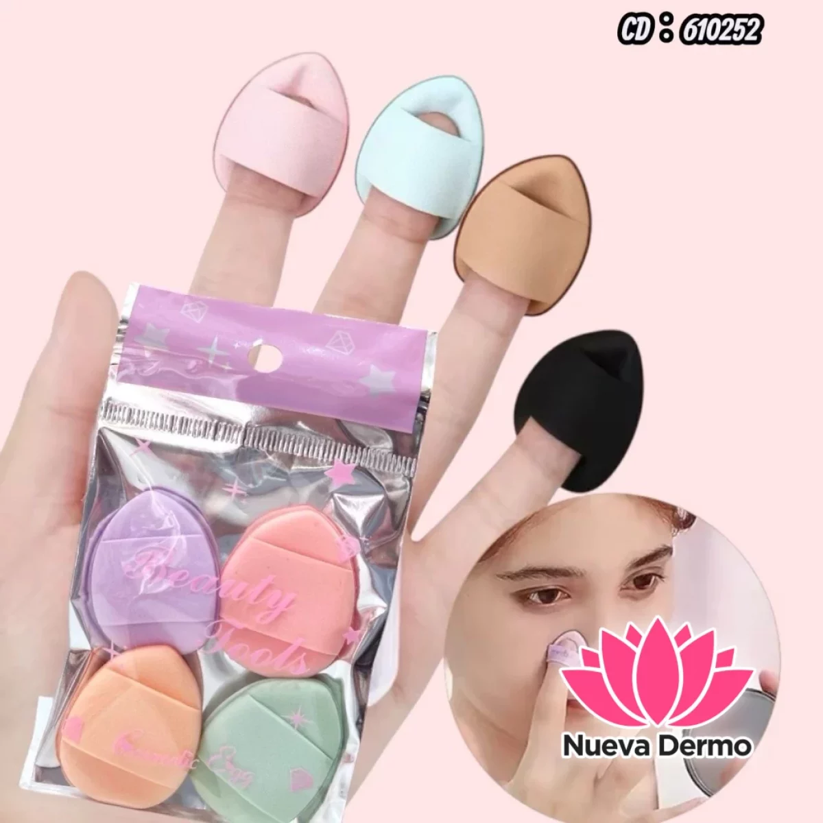 KIT ESPONJAS DE MAQUILLAJE X4 CD: 610252