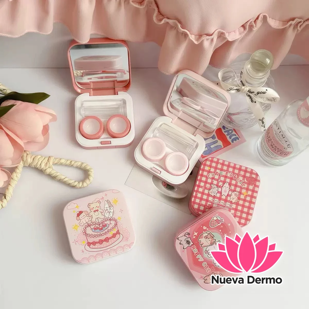 Kit Estuche porta lentes con herramientas y espejito #JUN-MT07