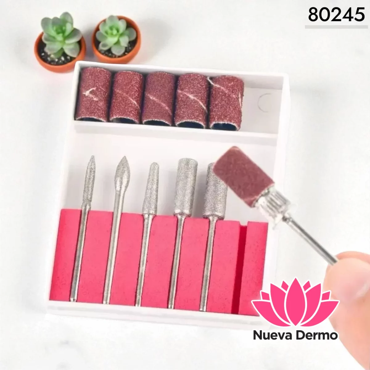 KIT FRESA+REPUESTO LIJA DE TORNO 80245