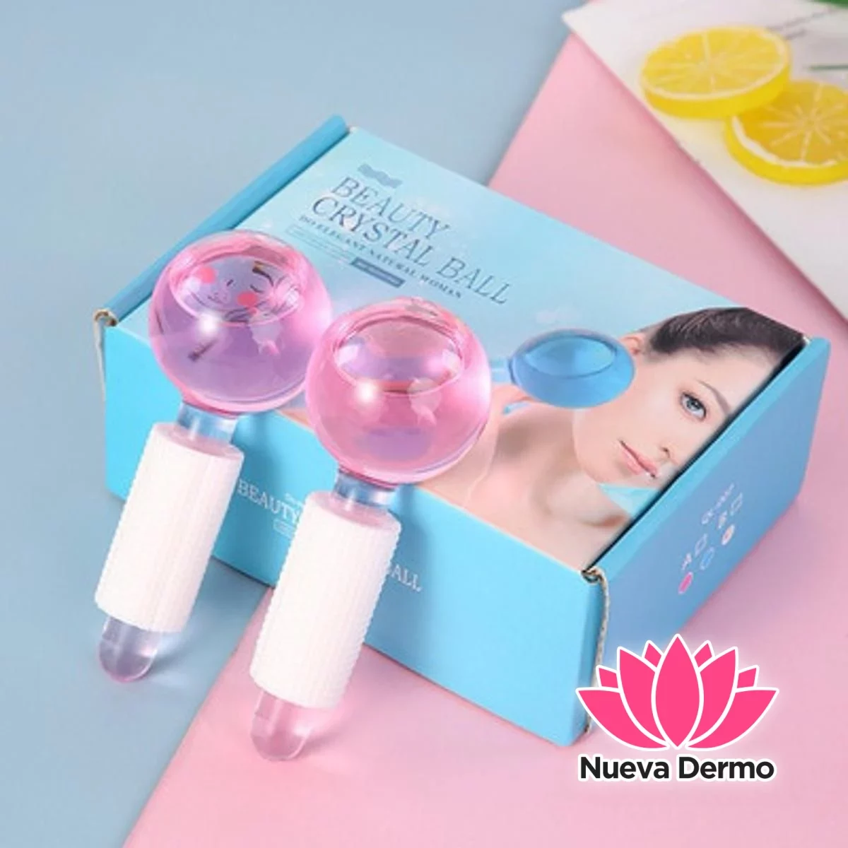 Kit ice globes masajeador facial Rosa/celeste #15DQA4BBQ-B