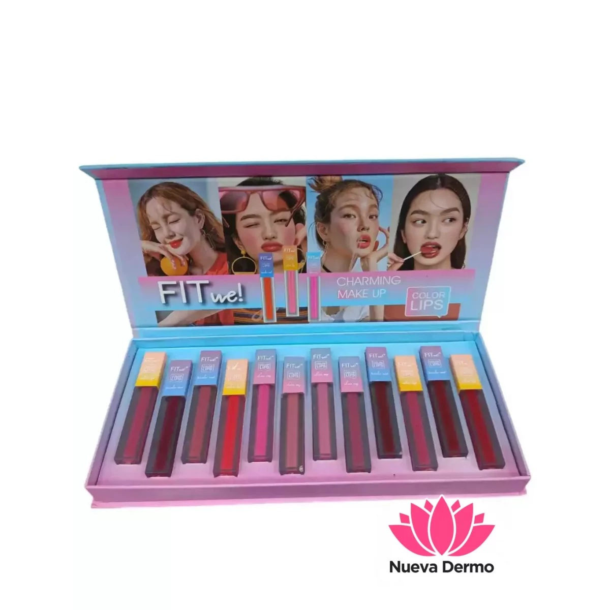 KIT LABIAL X12 FIT WE CHARMING