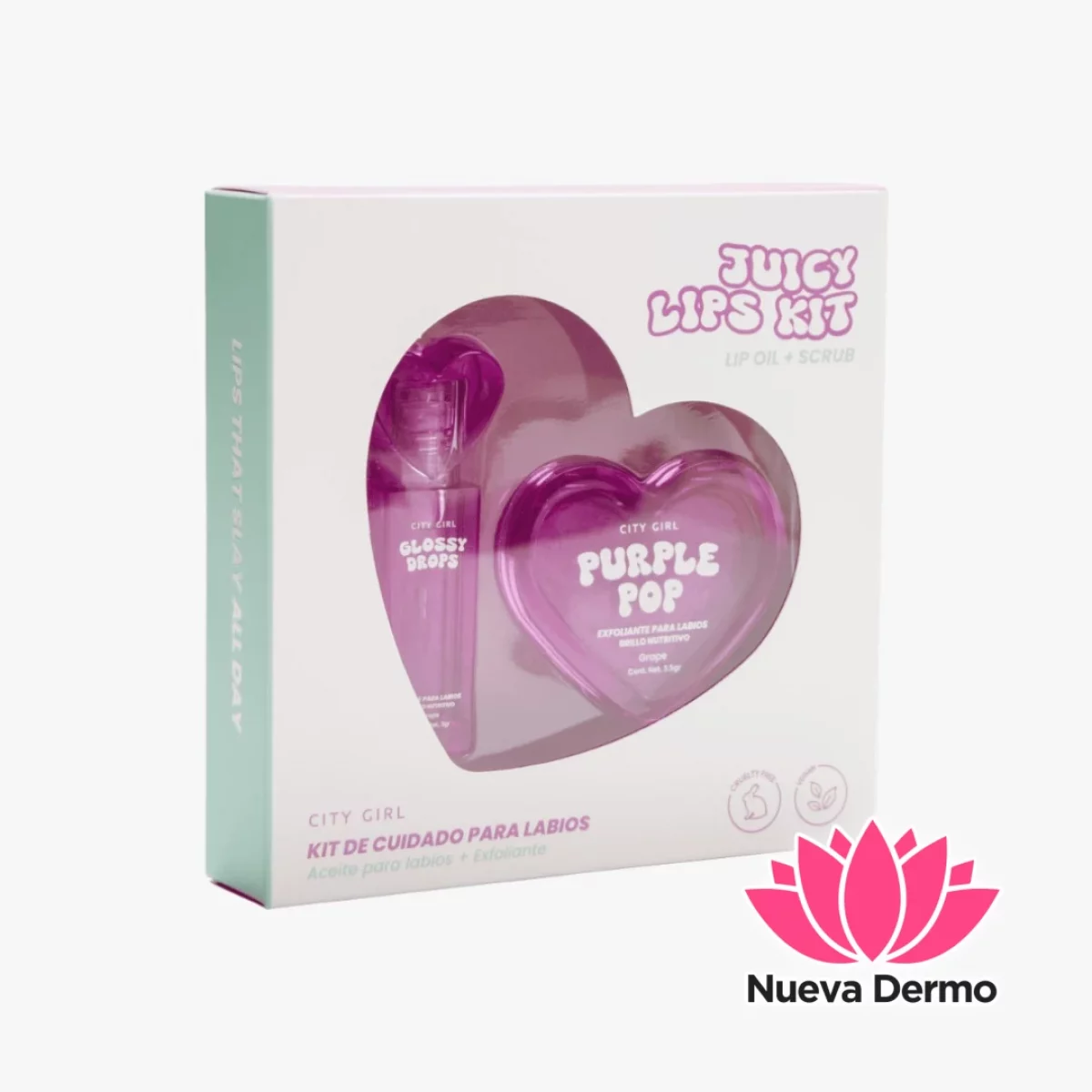 KIT LIP OIL + EXFOLIANTE – CITY GIRL
