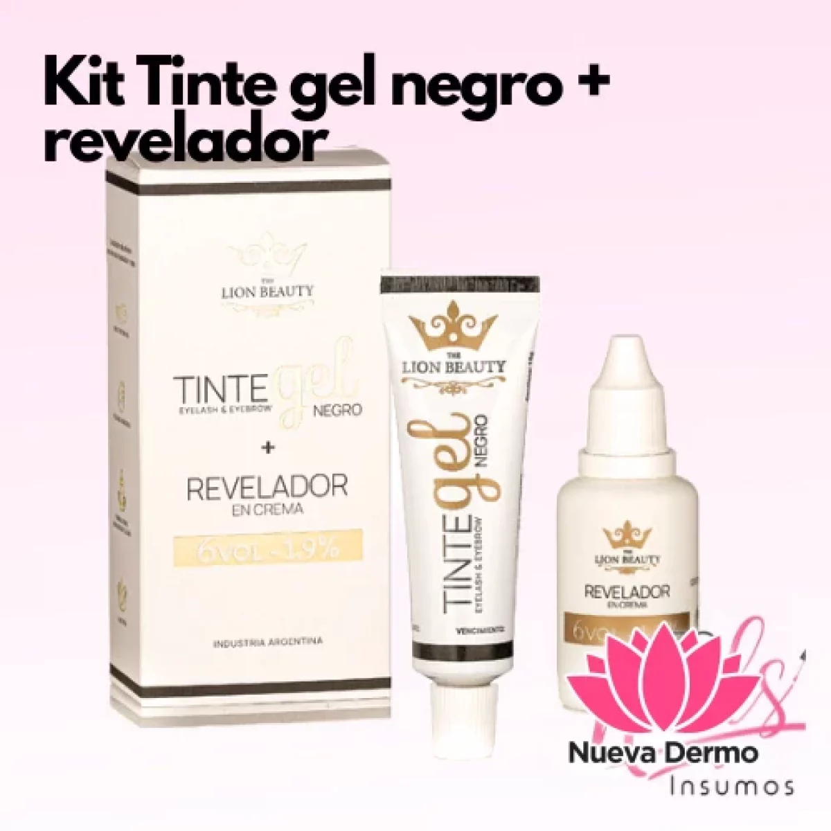 Kit tinte gel negro + Revelador