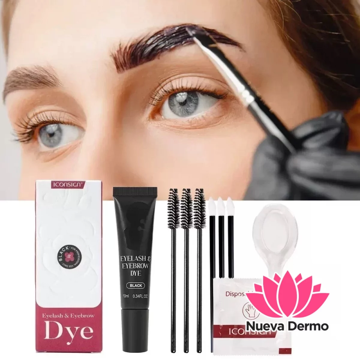 Tinte para pestañas y cejas 3 tonos Camellia Iconsign