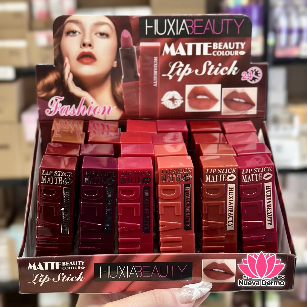 Labial Barra Matte Huxiabeauy duracion 24hs #6476