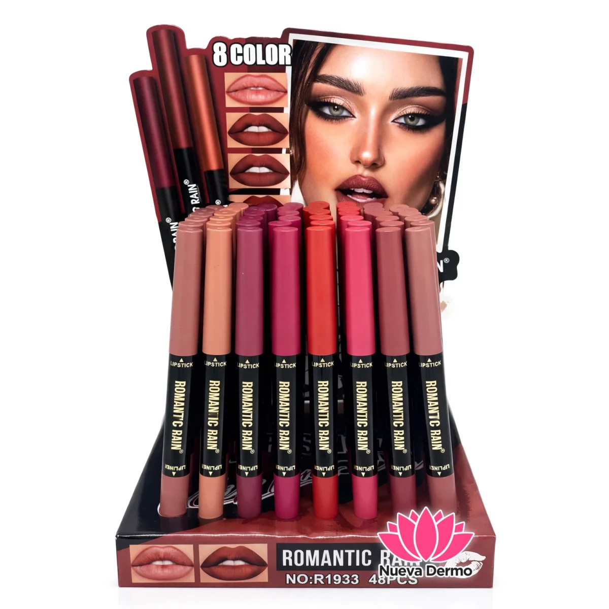 Labial + delineador de labios 2en1 Roman...