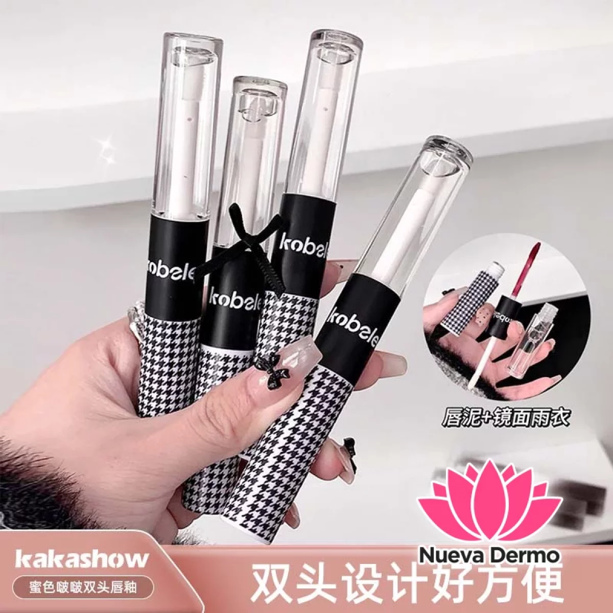 LABIAL DOBLE PUNTA 2 EN 1 GLOSS ESPEJO + MATTE C454