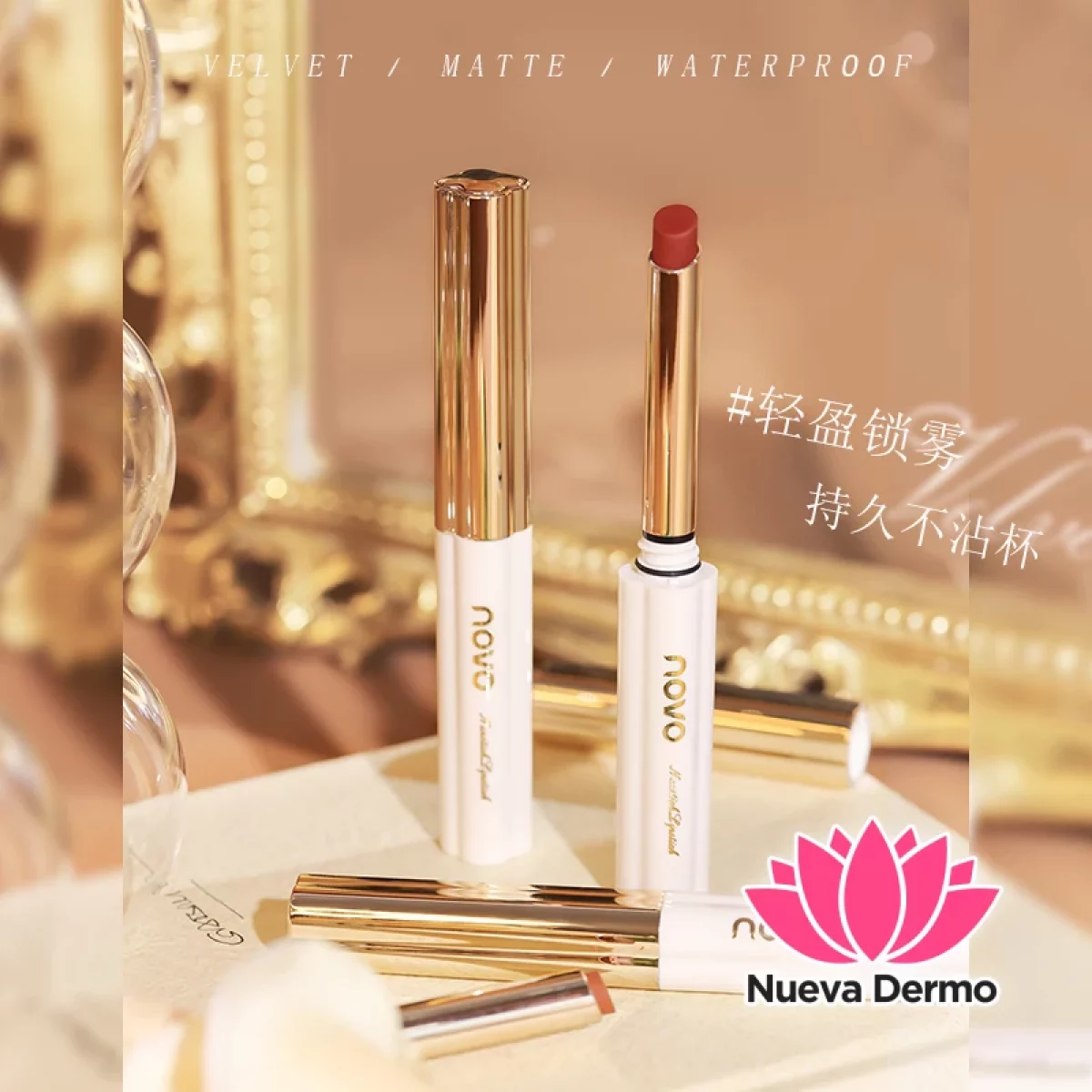 Labial en barra matte waterproof Novo #5979