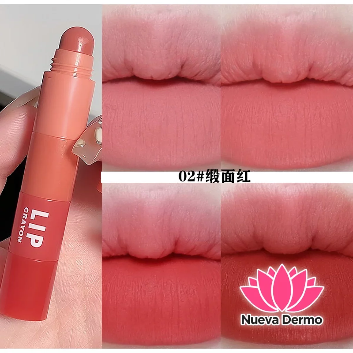 Labial gloss en barra 4en1 desmontable Cappuvini #CP154