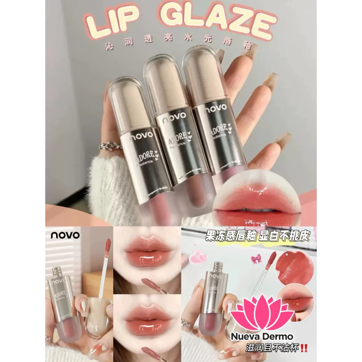 LABIAL LIP GLOSS CON COLORS DE NOVO