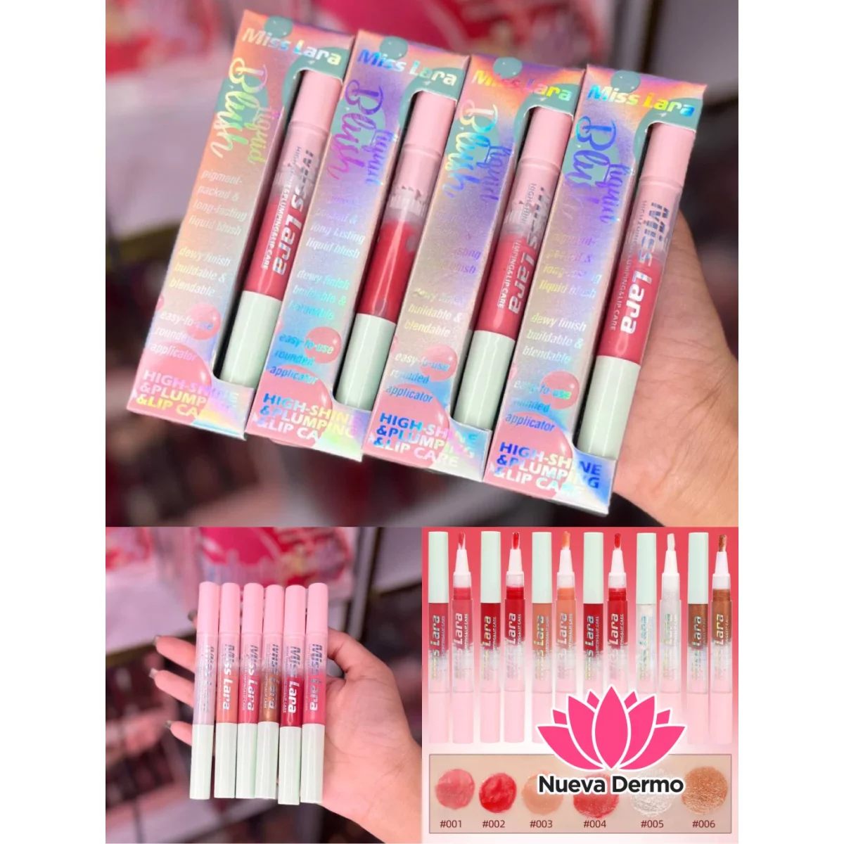LABIAL LIP GLOSS EN FORMA DE LÁPIZ DE MISS LARA 2X1