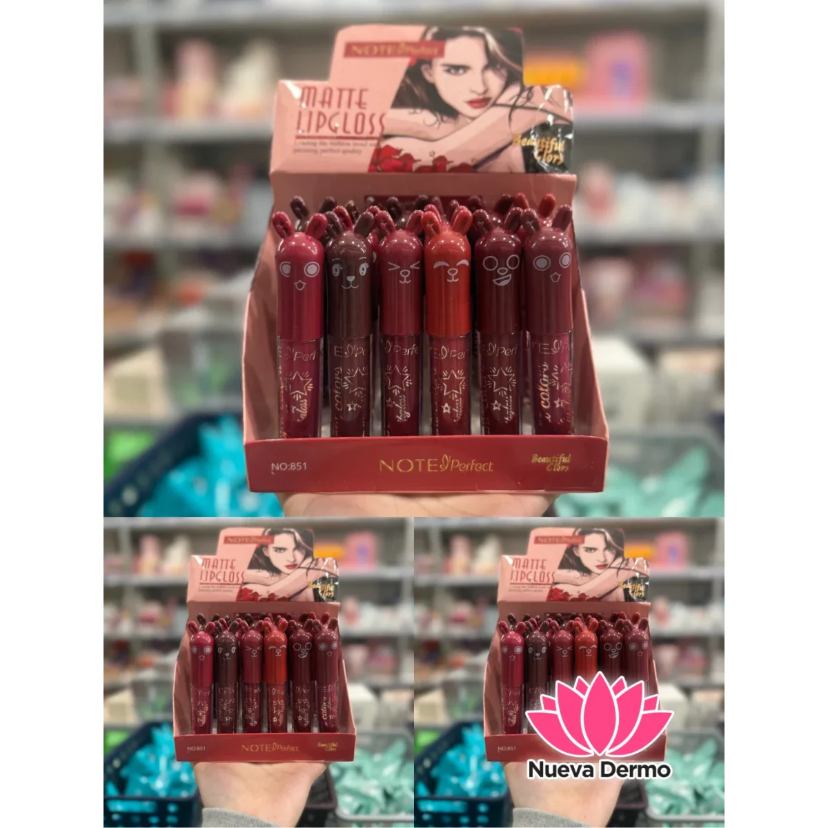 LABIAL LIQUIDA CON TAPA DE CONEJITO